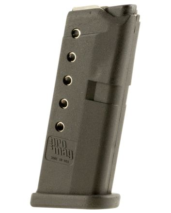 ProMag GLK10 Standard6rd 380 ACP Compatible w/ Glock 42 Black DuPont Zytel Polymer