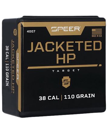 Speer 4007 Handgun38Cal 110gr Jacketed Hollow Point 100 Per Box/5 Case