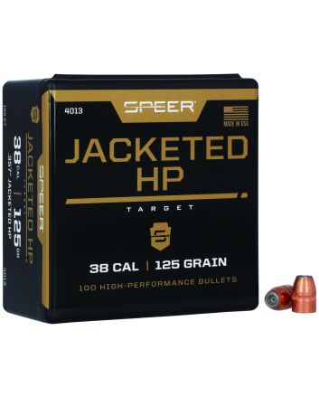 Speer 4013 Handgun38Cal 125gr Jacketed Hollow Point 100 Per Box/5 Case