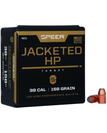 Speer 4211 Handgun38Cal 158gr Jacketed Hollow Point 100 Per Box/5 Case