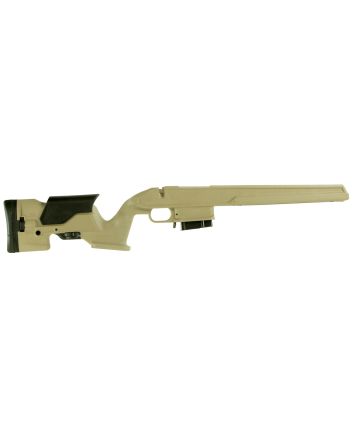 Archangel AA1500DT Precision StockDesert Tan Synthetic Fixed with Adjustable Cheek Riser for Weatherby Vanguard; Howa 1500
