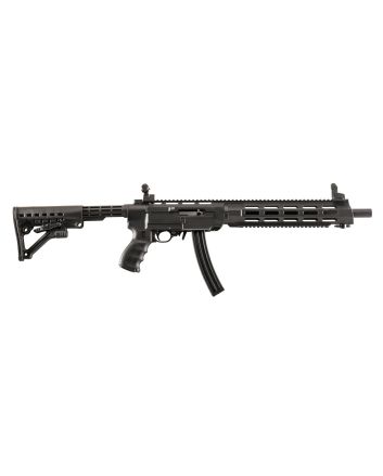 Archangel AA556REX AR-15 Style Conversion Stock Black Synthetic 6 Position with Rail for Ruger 10/22