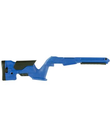 Archangel AAP1022BB Precision StockBullseye Blue Synthetic Fixed with Adjustable Cheek Riser for Ruger 10/22 Ambidextrous Hand