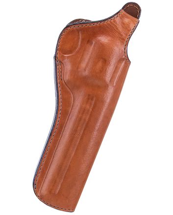 Bianchi 12680 111 Cyclone Belt Holster Size 05 OWB Open Bottom Style made of Leather with Tan Finish, Strongside/Crossdraw &amp; Belt Loop Mount Type fits 6" Barrel S&amp;W K-Frame for Right Hand