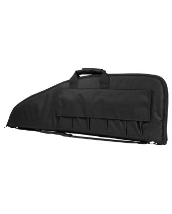NcStar CV290738 VISM Rifle Case w/ Double Zippers ID Holder Foam Padding &amp; Black Finish