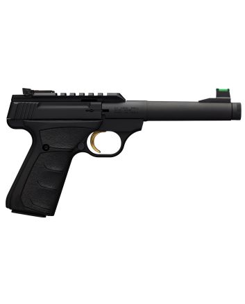 Browning 051534490 Buck Mark Plus Camper SR 22 LR 10+1 6" Steel Threaded Barrel, Matte Black Optic Ready/Serrated Steel Slide &amp; Aluminum Frame, Black Ultragrip FX Grips