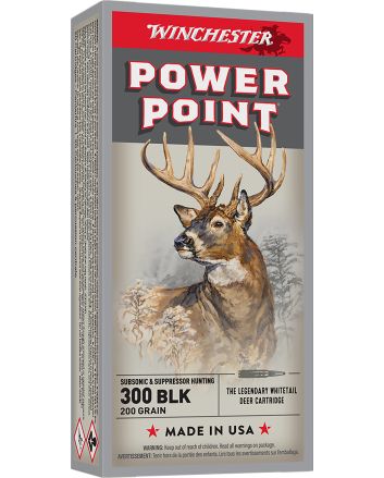 Winchester Ammo X300BLKX Super X300Blackout 200gr Power Point Subsonic 20 Per Box/10 Case
