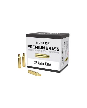 Nosler 10067 Premium Brass Unprimed Cases 22Nosler Rifle Brass 100/Box