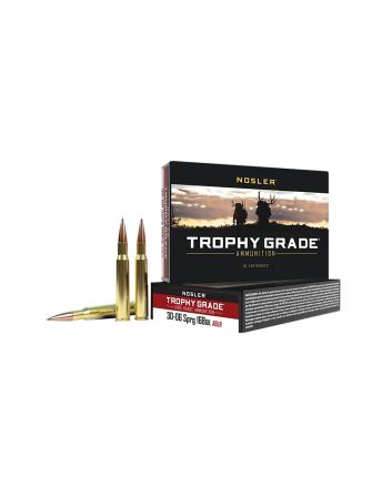 Nosler 60102 Trophy Grade Long-Range 30-06Springfield 168gr Nosler Spitzer AccuBond Long Range 20 Per Box/10 Case