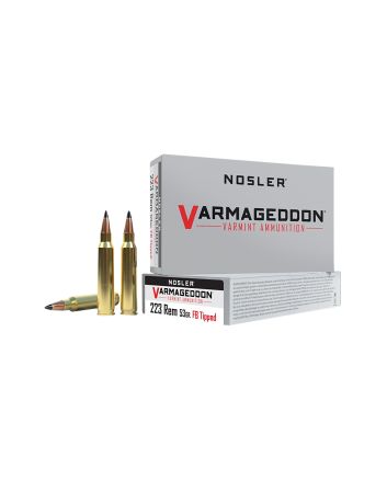 Nosler 65139 Varmageddon223Rem 53gr Flat Base Tipped 20 Per Box/20 Case