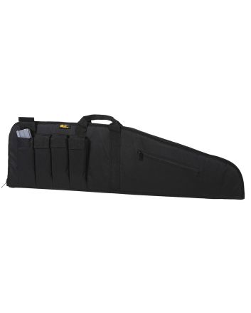 US PeaceKeeper P20035 MSR Case Water Resistant Black 600D Polyester w/ Brushed Tricot Liner 2" Padding &amp; Lockable Zippers