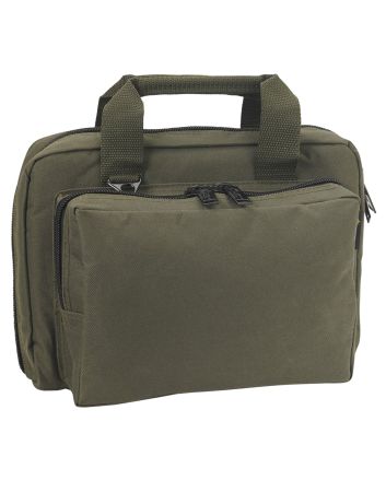 US PeaceKeeper P21106 Mini Range Bag Water Resistant OD Green 600D Polyester with 8 Mag Pockets, Lockable Zippers &amp; Wraparound Handles 12.75" L x 8.75" H x 3" D Exterior Dimensions