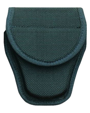Bianchi 17390 7300 Covered Handcuff Case Standard Linked Handcuffs Accumold Black Basketweave 2.25" Hook &amp; Loop