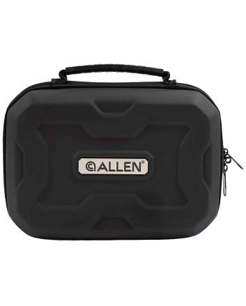 Allen 829 EXOHandgun Case Black Polymer, Molded Carry Handle, Egg Crate Foam &amp; Lockable Zippers 9" x 6.25" Interior Dimensions