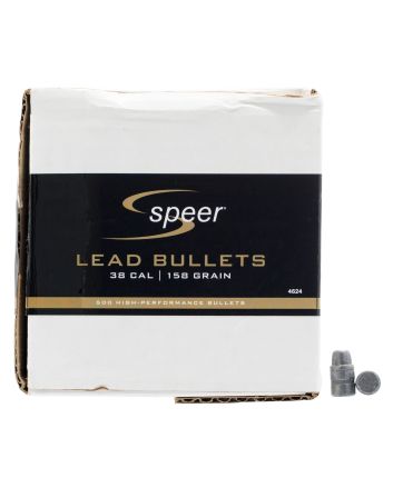 Speer 4624 Handgun38Cal 158gr Lead Semi Wadcutter 500 Per Box/1 Case
