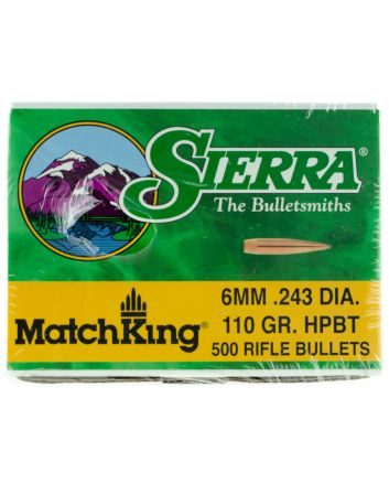Sierra 1575C MatchKing6mm 110gr Hollow Point Boat Tail 500/Box