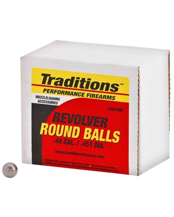 Traditions A1647 Revolver44Cal Lead Ball 140gr 100/Box