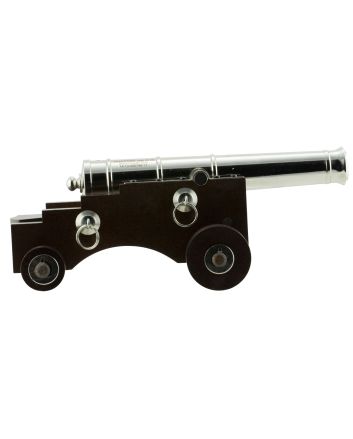 Traditions CN8041 Old Ironsides Mini Cannon 50 Cal 9" Nickel Barrel Hardwood Stock Breech Action