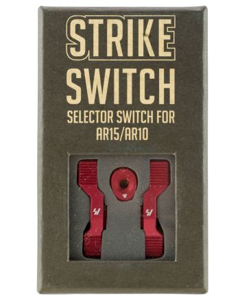 Strike ARSSSRED Strike Switch 60/90 Degree Red Aluminum AR-Platform Ambidextrous