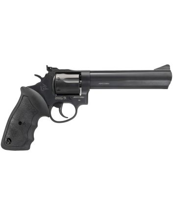 Taurus 2660061 6638 Special +P or 357 Mag 7 Shot 6" Barrel, Overall Matte Black Oxide Finish Steel, Finger Grooved Black Rubber Grip, Adjustable Rear Sight
