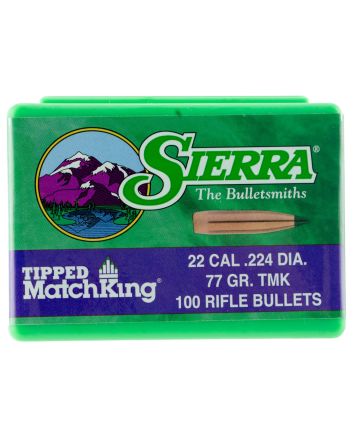 Sierra 7177 Tipped MatchKing22Cal 77gr Tipped MatchKing 100/Box