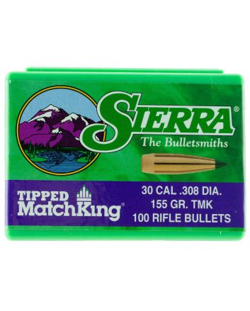 Sierra 7755 Tipped MatchKing30Cal 155gr Tipped MatchKing 100/Box