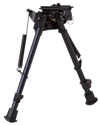Firefield FF34024 CompactBipod 9-14" Black Aluminum Swivel Stud Attachment or Picatinny Rail (Adapter Included)