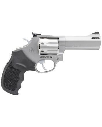 Taurus 2627049 Tracker 627 Medium Frame 357 Mag/38 Special +P 7rd 4" Matte Stainless Steel Barrel, Cylinder &amp; Frame, Adjustable Rear Sight, Black Ribber Grip, Transfer Bar Safety, Exposed Hammer
