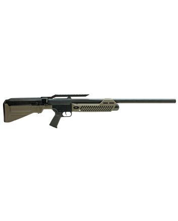 Umarex USA 2252635 HammerPCP .50 Cal 2 Shot Black Barrel &amp; Receiver, OD Green Fixed Synthetic Stock, AR Magpul Style Grip