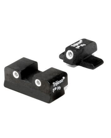 Trijicon 600448 Bright &amp; Tough Night SightsGreen/Tritium White Outline Front Sight-Green/Tritium White Outline Rear Sight Sig Sauer P225/P226/P228 #8 Front/#8 Rear