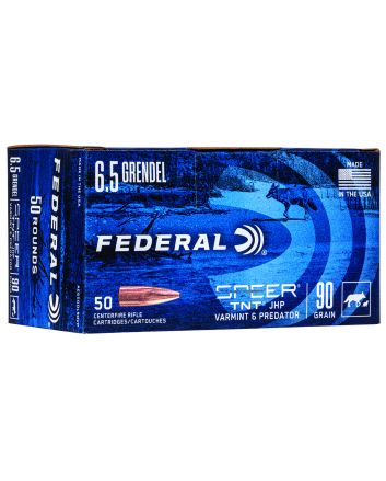Federal AE65GDL90VP American Eagle Varmint &amp; Predator 6.5Grendel 90gr Jacketed Hollow Point 50 Per Box/5 Case