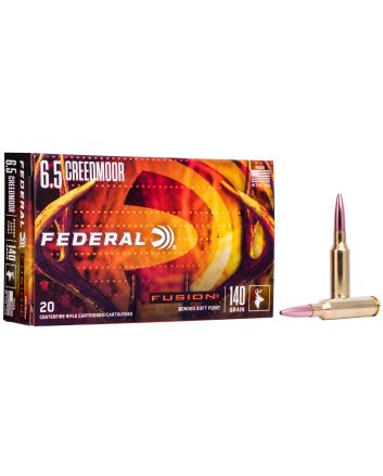 Federal F65CRDFS1 Fusion6.5Creedmoor 140gr Bonded Soft Point 20 Per Box/10 Case