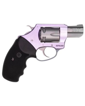 Charter Arms 52240 Pathfinder Lite Lavender Lady Small 22 LR, 8 Shot, 2" Matte Stainless Steel Barrel &amp; Cylinder, Lavender Aluminum Frame w/Black Finger Grooved Rubber Grip, Exposed Hammer