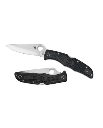 Spyderco C10PBK Endura 4 Lightweight 3.80" Folding Drop Point Plain VG-10 SS Blade/BlackTextured FRN Handle Includes Pocket Clip