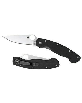 Spyderco C36GPE Military4" Folding Modified Clip Point Plain CPM S30V Stainless Steel Blade/G10 Black Handle