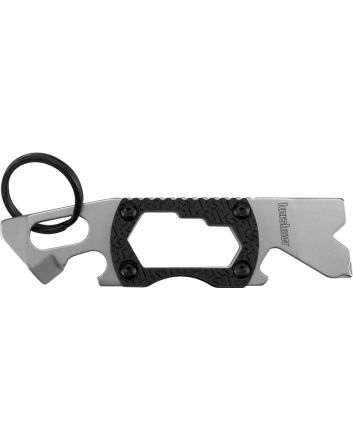 Kershaw 8810X PT-2Silver 3CR13 Steel Bead Blasted Fixed 3.25" Long Black K Textured Glass-Filled Nylon Handle
