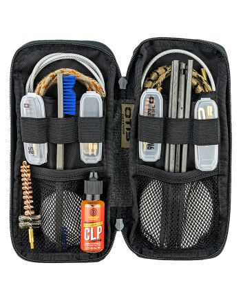 Otis FG9015569 Defender Cleaning Kit Multi-Caliber Handgun/Rifle/13 Pieces Black Nylon Case