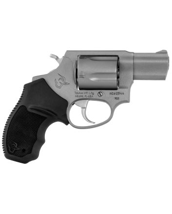 Taurus 2905029 9059mm Luger 5rd 2" Barrel, Overall Matte Finish Stainless Steel, Finger Grooved Black Rubber Grip &amp; Fixed Sights