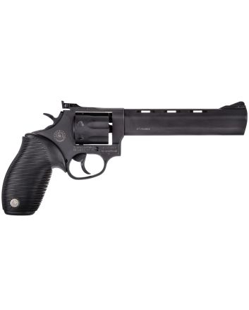 Taurus 2170061 Tracker 17 Medium Frame 17 HMR 7rd 6.50" Matte Black Oxide Vent Rib Barrel, Matte Black Oxide Steel Frame &amp; Cylinder, Black Ribber Grip