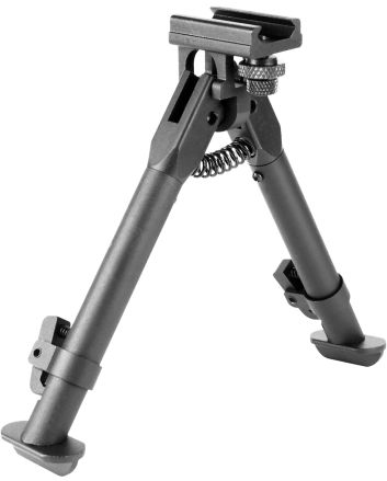 Aim Sports BPARSS AR Handguard Rail Bipod Black Hardcoat Anodized 6.5-9" Steel/Aluminum