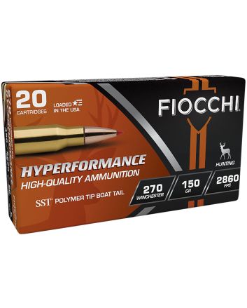 Fiocchi 270HSB Hyperformance270Win 150gr Super Shock Tip 20 Per Box/10 Case