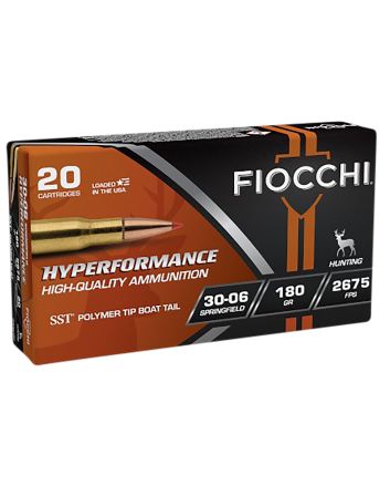 Fiocchi 3006HSC Hyperformance30-06Springfield 180gr Super Shock Tip 20 Per Box/10 Case