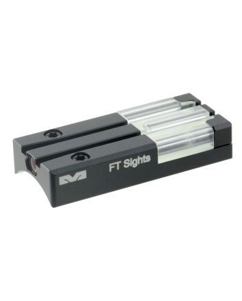 Meprolight USA 631303108 FT Bullseye Rear Sight Green Tritium FO/Black Frame Fits Remington R1, Dovetail Mount