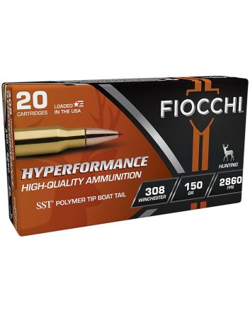 Fiocchi 308HSA Hyperformance308Win 150gr Super Shock Tip 20 Per Box/10 Case