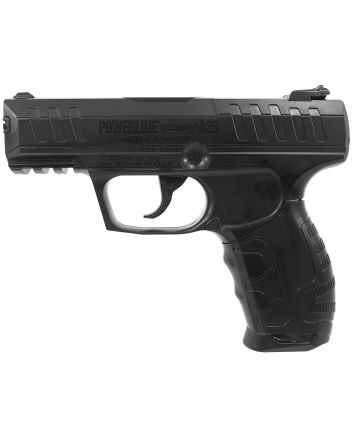 Daisy 426 Powerline Air Pistol CO2 177 Semi-Automatic 15 Shot Built-In BB Magazine, Smooth Bore Steel Barrel, Blade Front/Fixed Open Rear Sights, Molded Black Grip