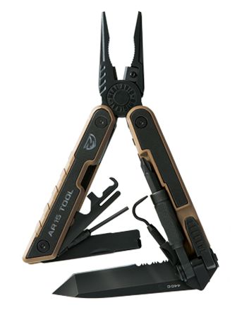 Real Avid AVAR15T AR15440C SS Part Serrated Blade Black G10 Handle AR Platform