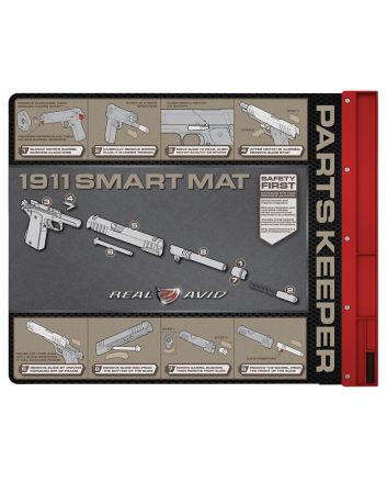 Real Avid AV1911SM 1911 Smart Mat Black/Red 19" x 16" 1911 Diagram Illustration