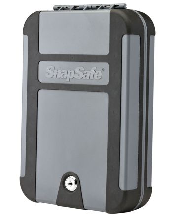 SnapSafe 75212 TrekLite Lock Box XL Key Entry Gray Polycarbonate Holds 1 Handgun