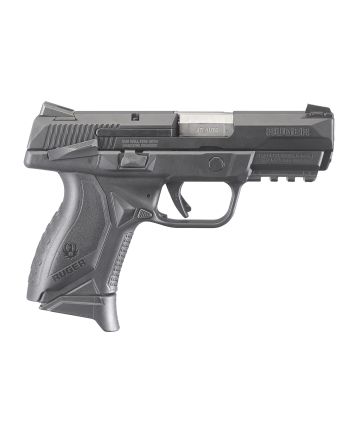 Ruger 8648 American PistolCompact Frame 45 ACP 10+1 3.75" Black Nitride Stainless Steel Barrel &amp; Serrated Slide, Black Polymer Frame w/Picatinny Rail, Textured Wraparound Grip, Right Hand