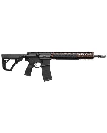 Daniel Defense 0208806027011 DDM4 M4A1 5.56x45mm NATO 30+1 14.50" Threaded Barrel, Black Hard Coat Anodized Receiver, 6 Position Stock w/SoftTouch Overmolding, Flat Dark Earth Handguard